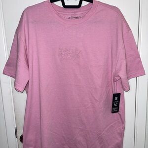 NWT Ed Hardy Light Pink Short Sleeve Tee